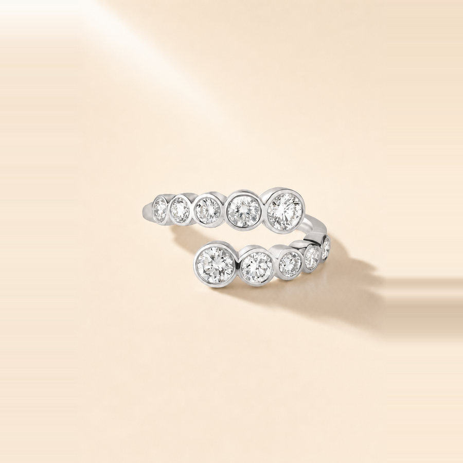 Bezel Wrap Ring &mdash; view 2