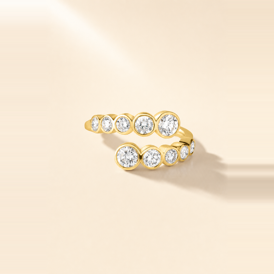 Bezel Wrap Ring &mdash; view 1