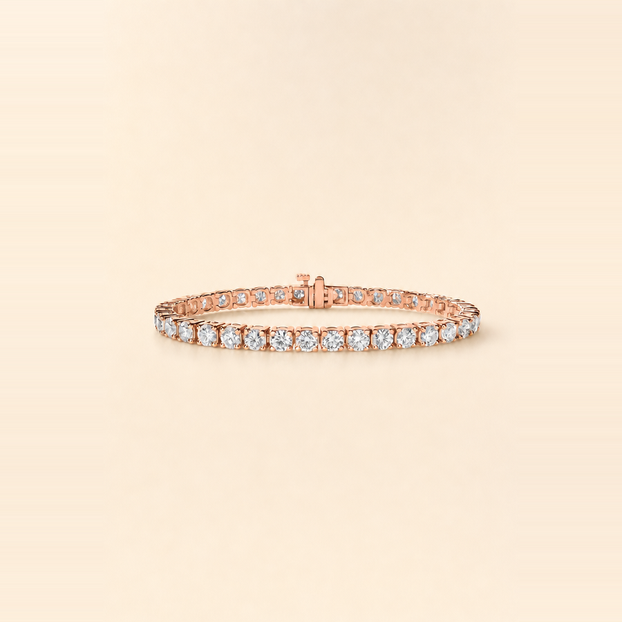 Classic Round Brilliant Tennis Bracelet &mdash; view 4