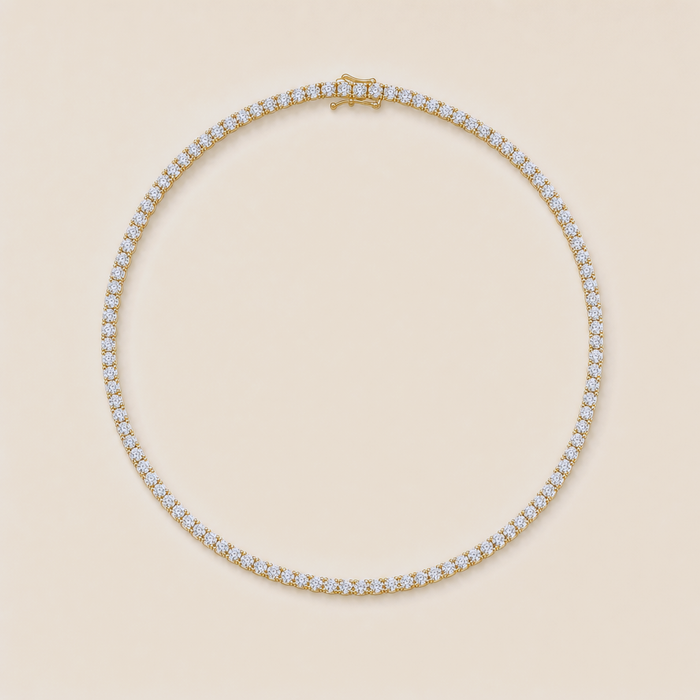 Classic Diamond Tennis Necklace