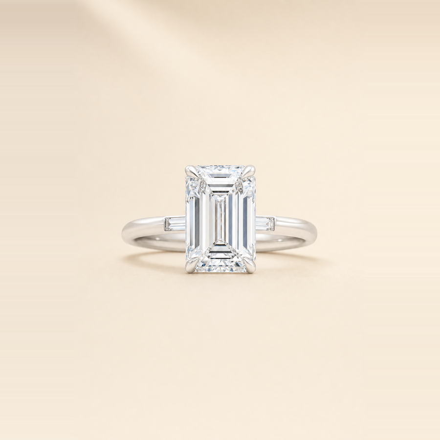 Emerald Shared Prong 3/4 Diamond Eternity Band &mdash; view 7