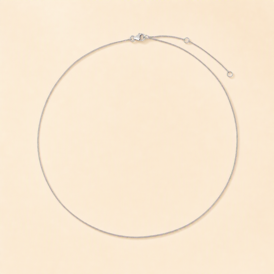 Diamond Cut Curb Chain Necklace &mdash; view 4