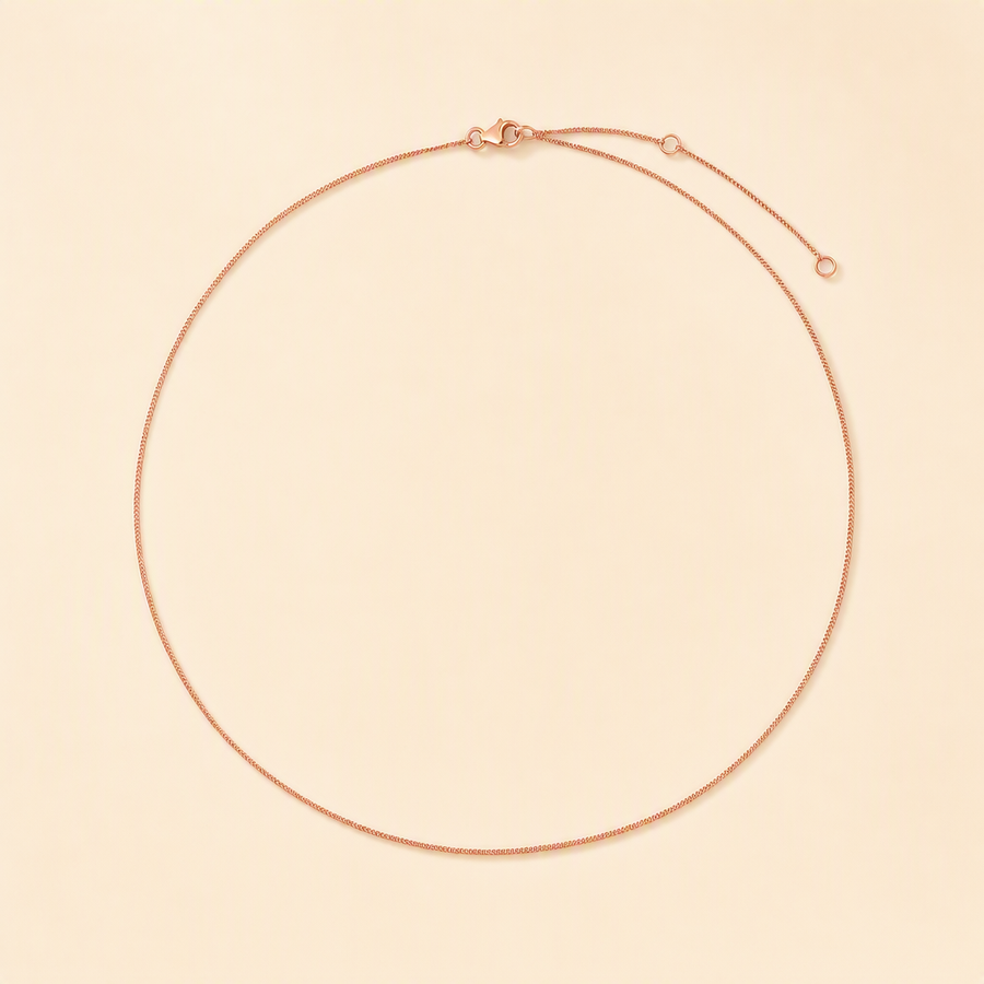 Diamond Cut Curb Chain Necklace &mdash; view 3