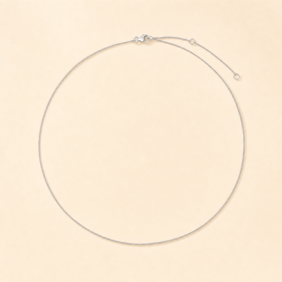 Diamond Cut Curb Chain Necklace &mdash; view 2