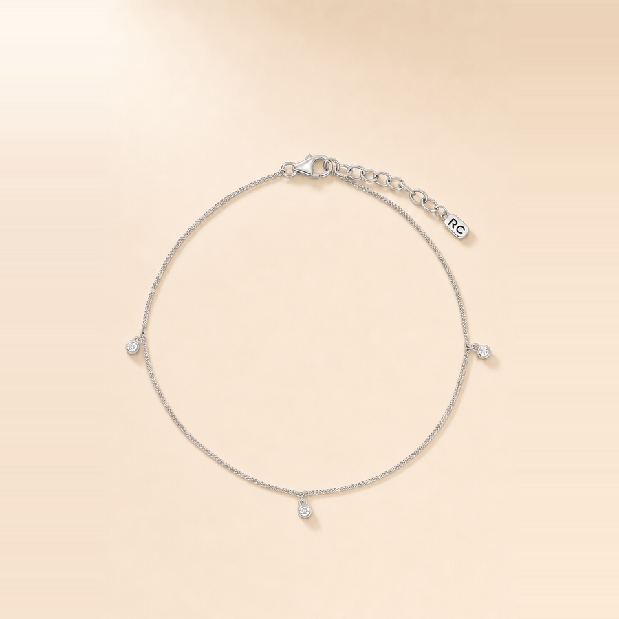 Diamond Drop Anklet &mdash; view 5