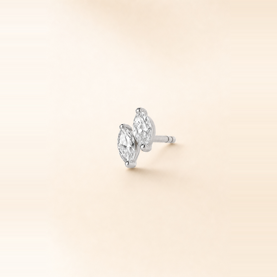 Double Marquise Diamond Studs &mdash; view 5