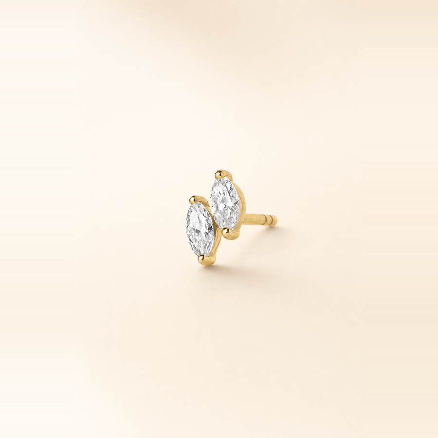 Double Marquise Diamond Studs &mdash; view 3