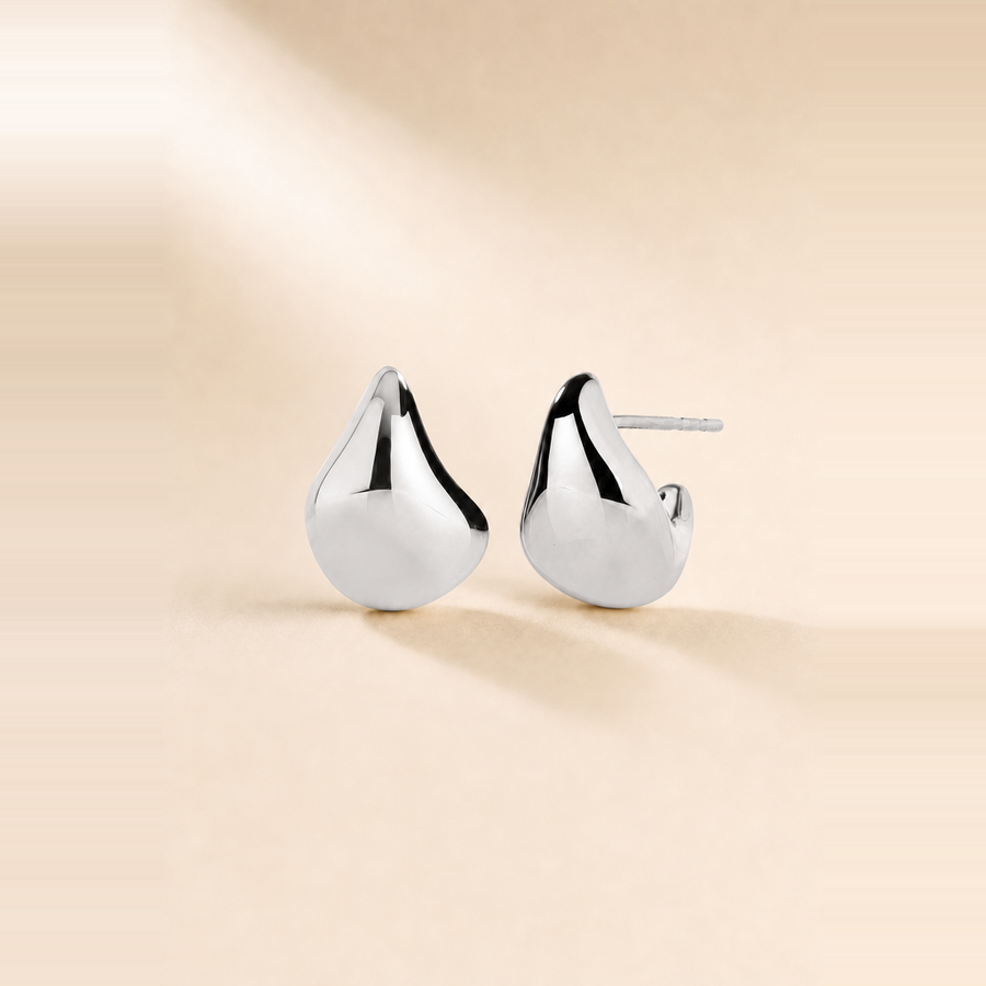 Gold Drop Earrings &mdash; view 4