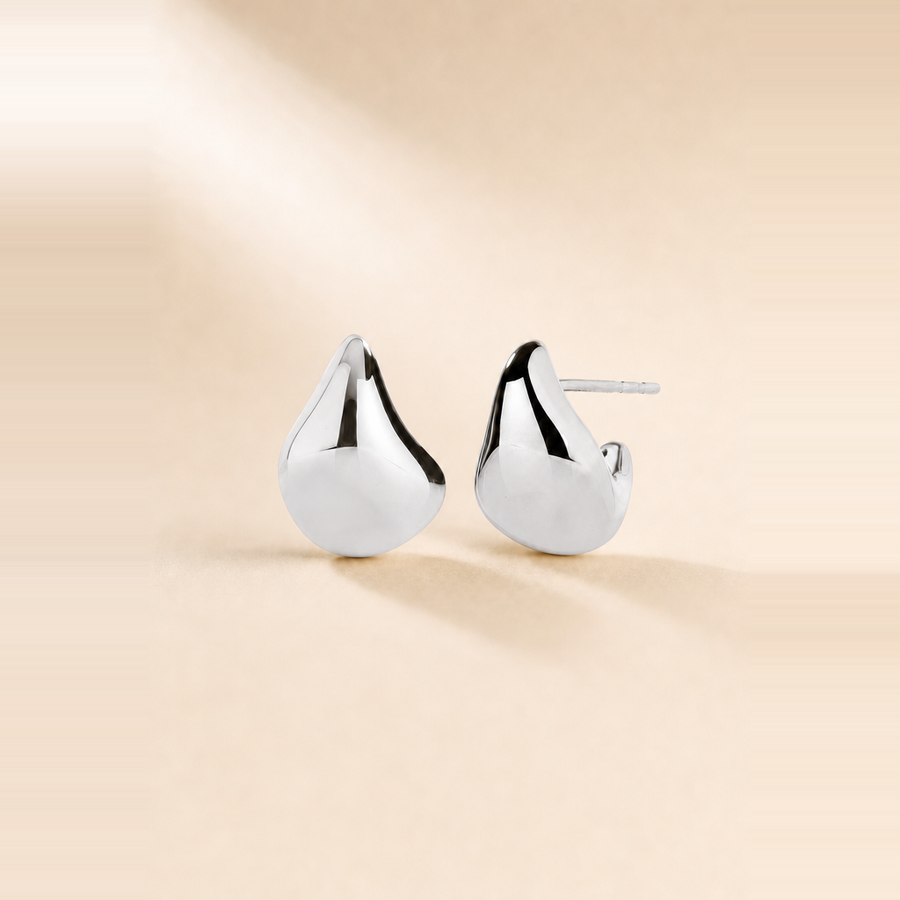 Gold Drop Earrings &mdash; view 2