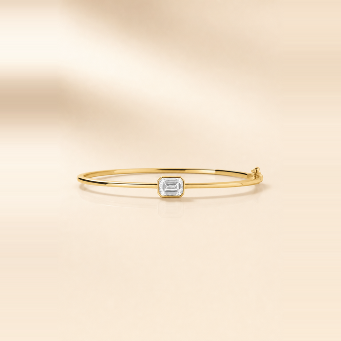 Emerald Solitaire Bangle