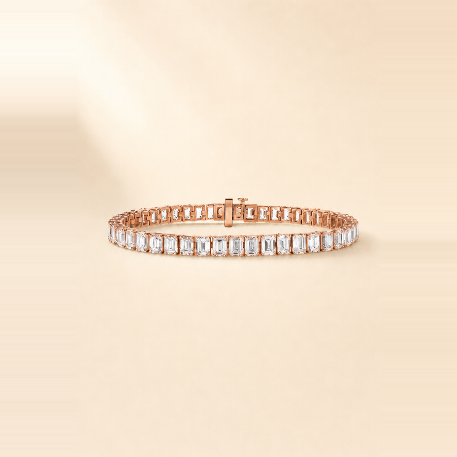 Emerald Cut Tennis Bracelet &mdash; view 3