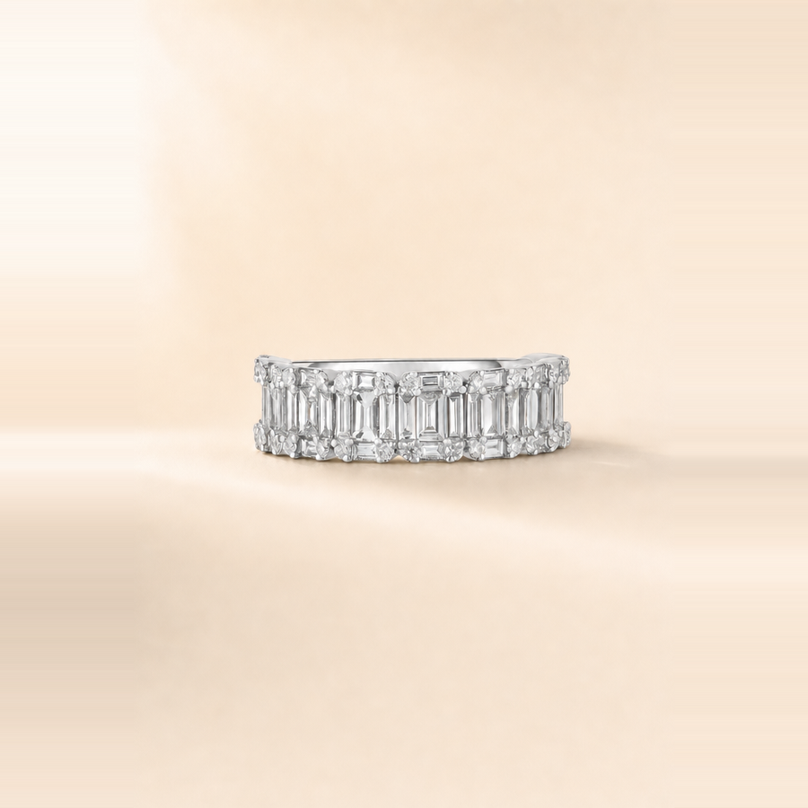 Emerald Illusion Eternity Ring &mdash; view 4
