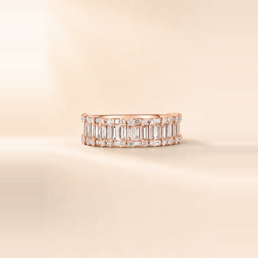Emerald Illusion Eternity Ring &mdash; view 3