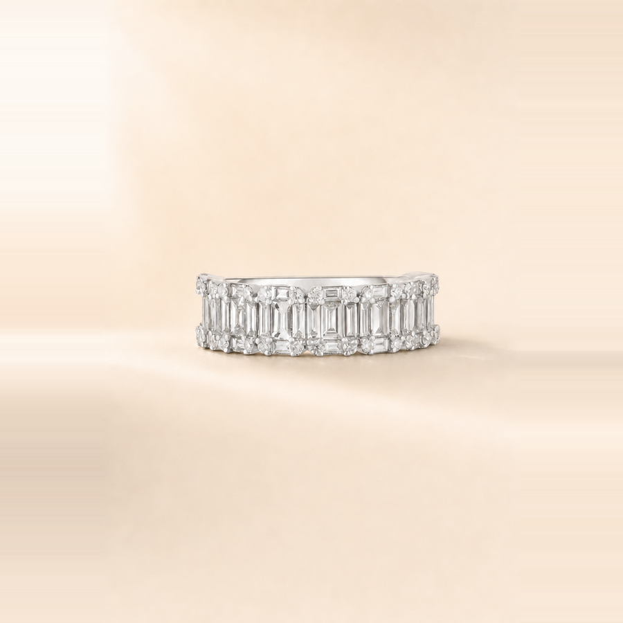Emerald Illusion Eternity Ring &mdash; view 2
