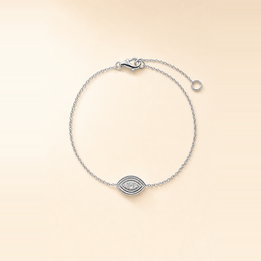 Diamond Evil Eye Bracelet &mdash; view 2