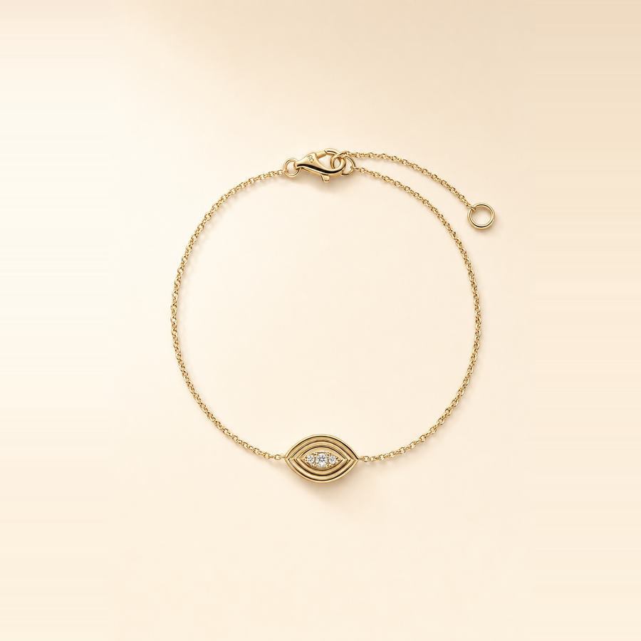Diamond Evil Eye Bracelet &mdash; view 1