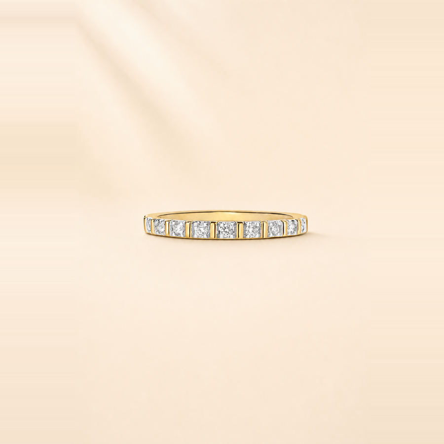 Fluted Diamond Band &mdash; view 1