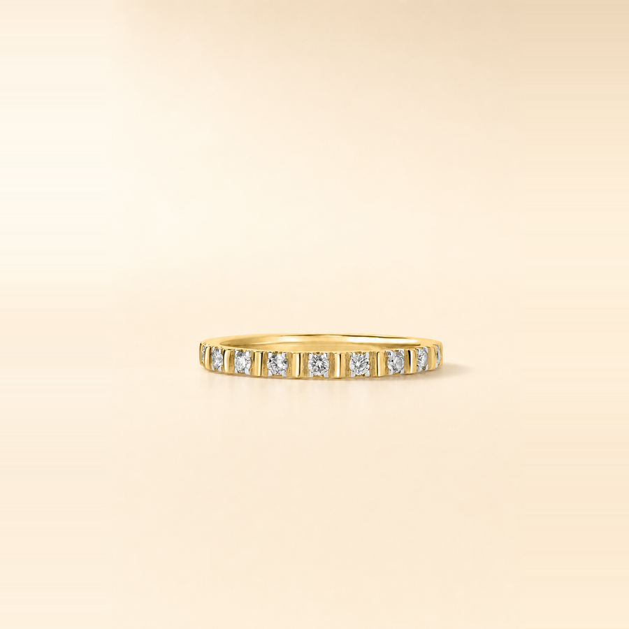Fluted Diamond Band &mdash; view 4