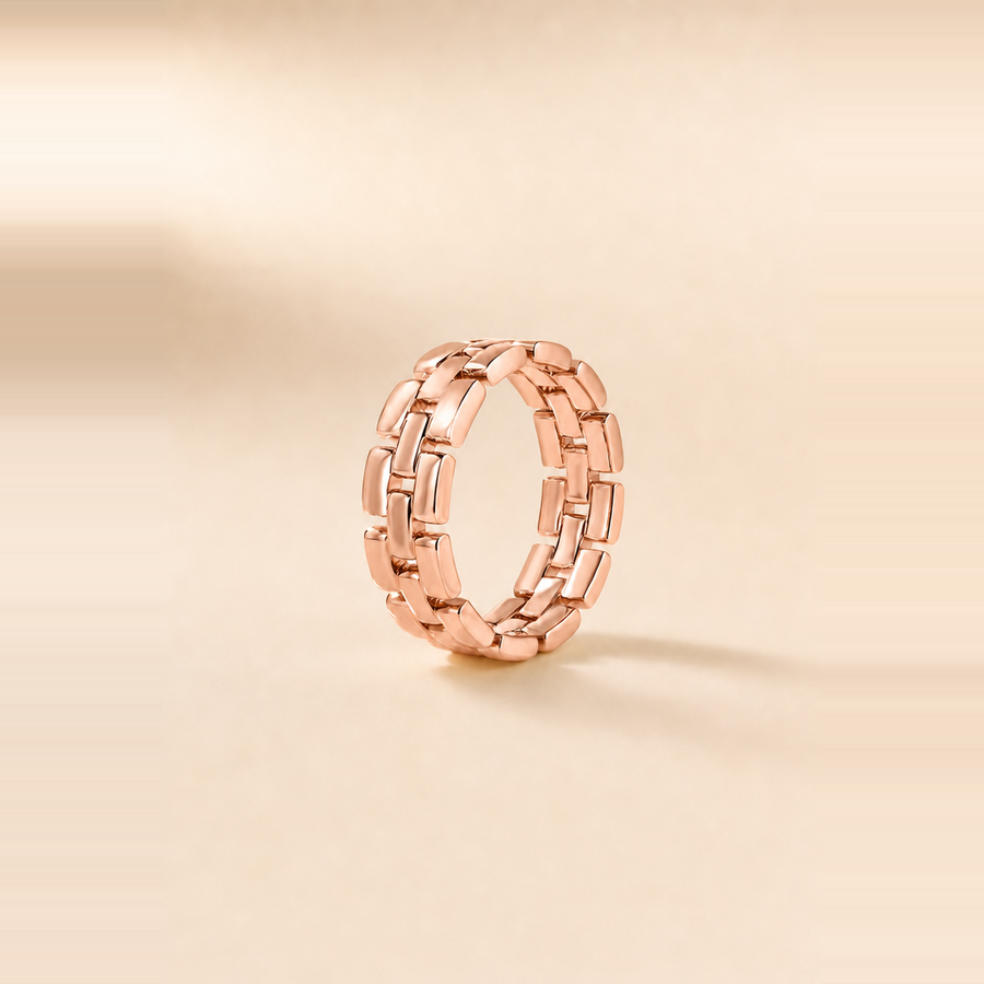 Bead-Link Chain Ring &mdash; view 4