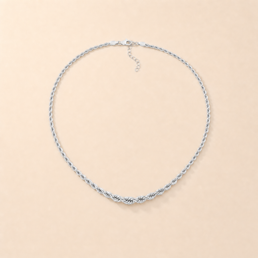 Graduated Rope Chain Necklace &mdash; view 2