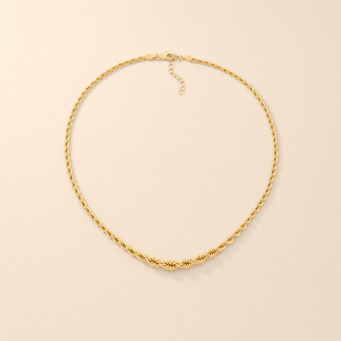 Graduated Rope Chain Necklace