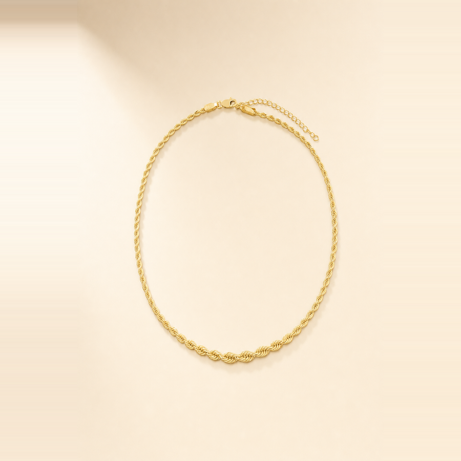 Graduated Rope Chain Necklace &mdash; view 5