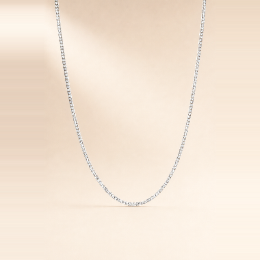 Classic Diamond Tennis Necklace &mdash; view 9