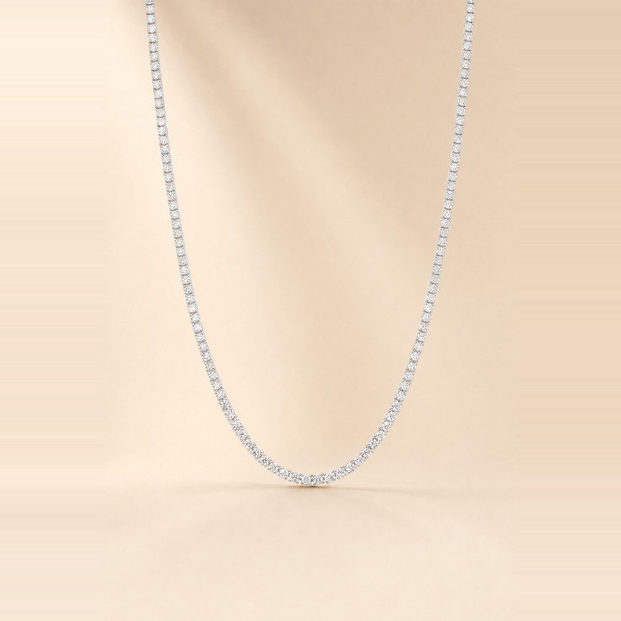 Classic Diamond Tennis Necklace &mdash; view 10