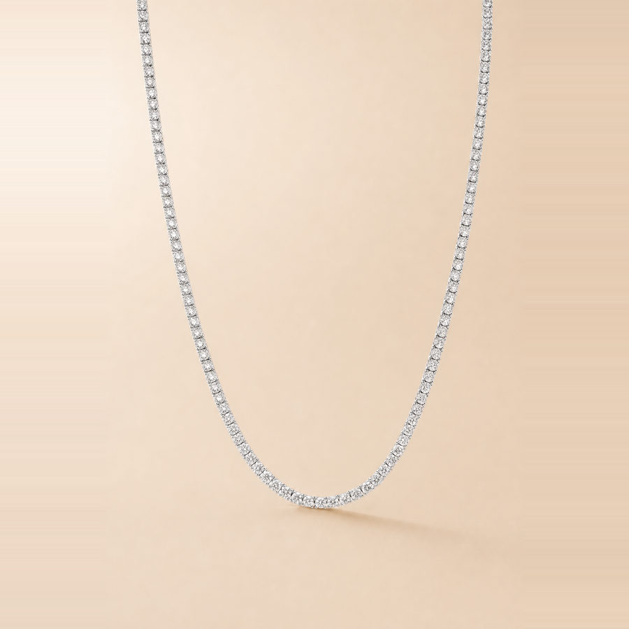 Classic Diamond Tennis Necklace &mdash; view 5