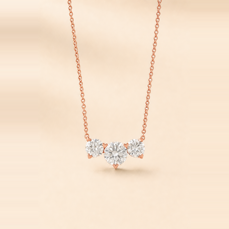 Diamond Cluster Pendant Necklace &mdash; view 3