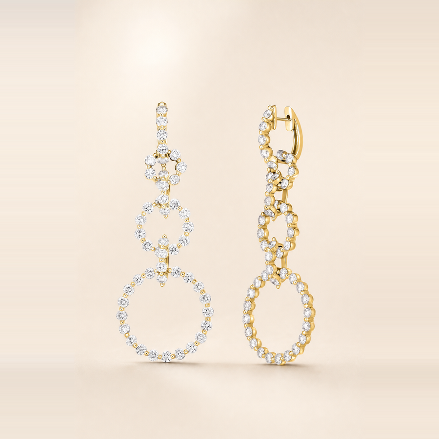 Multiway Diamond Statement Earrings &mdash; view 4