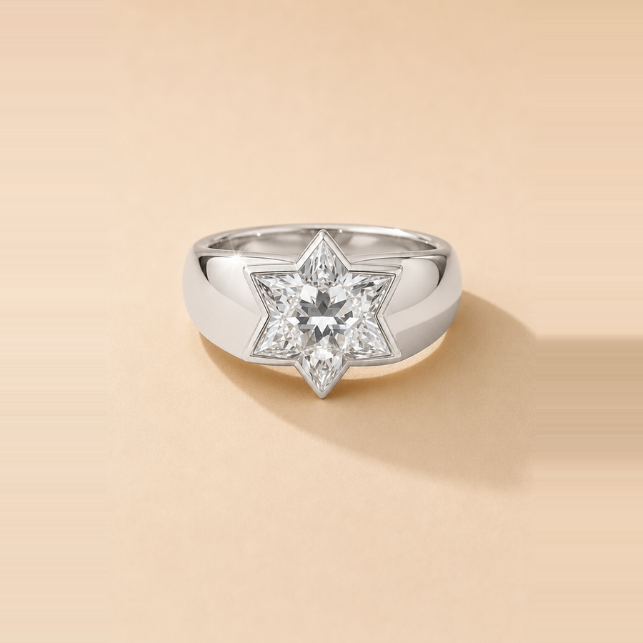 Magen David Signet Ring &mdash; view 2
