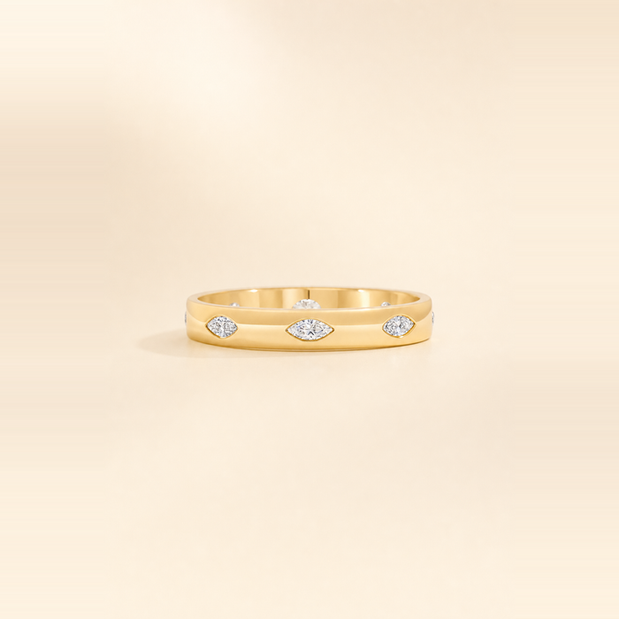 Diamond Inlay Eternity Band