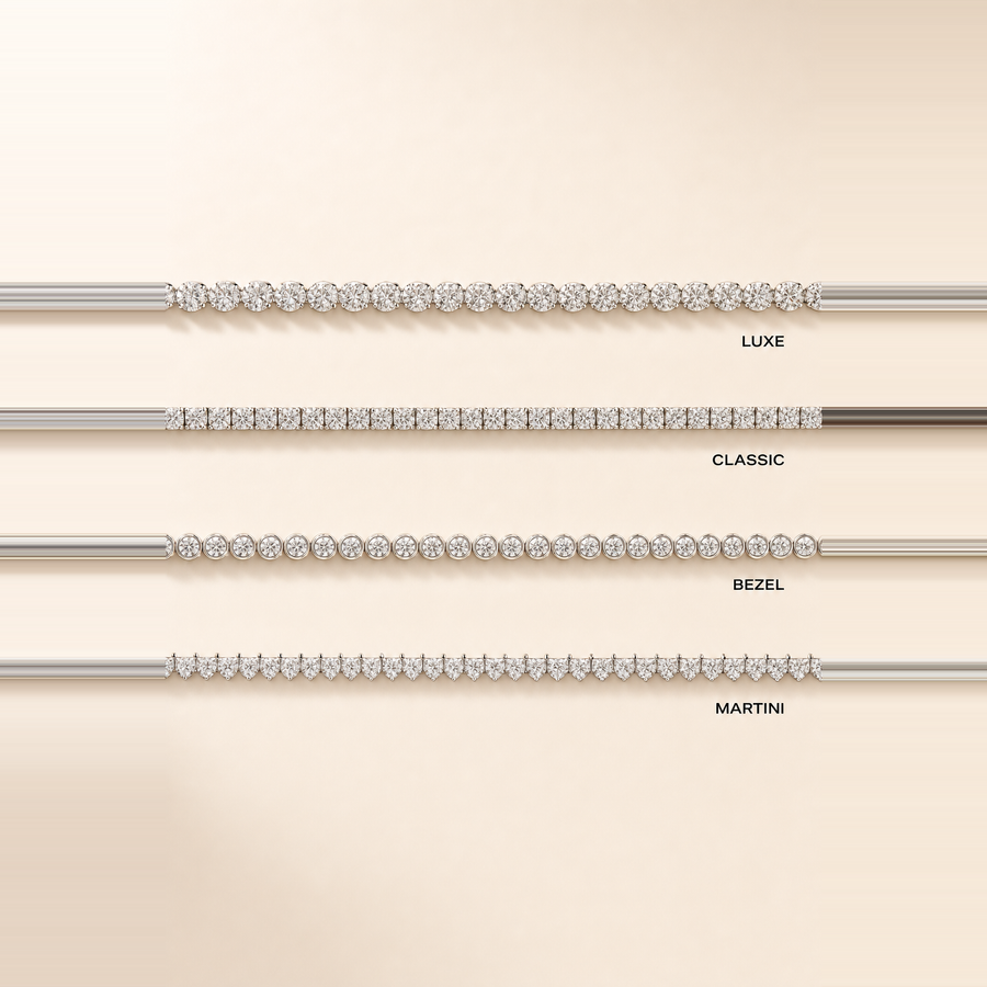 Martini Diamond Tennis Necklace &mdash; view 3