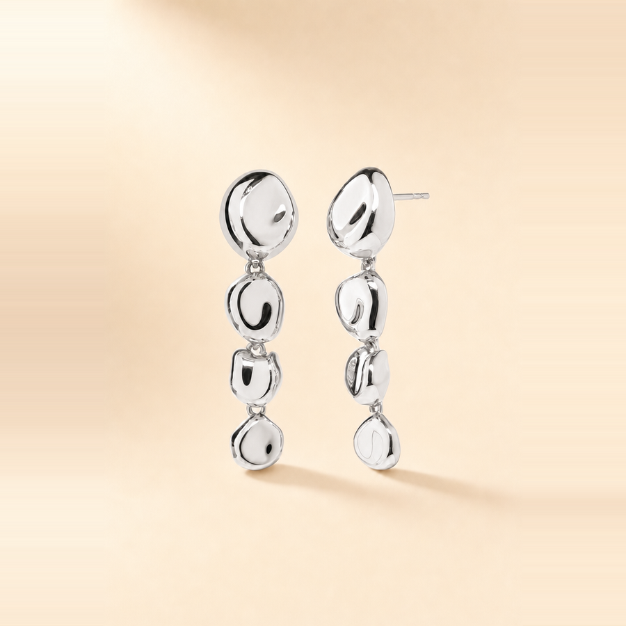 Pebble Drop Earrings &mdash; view 2