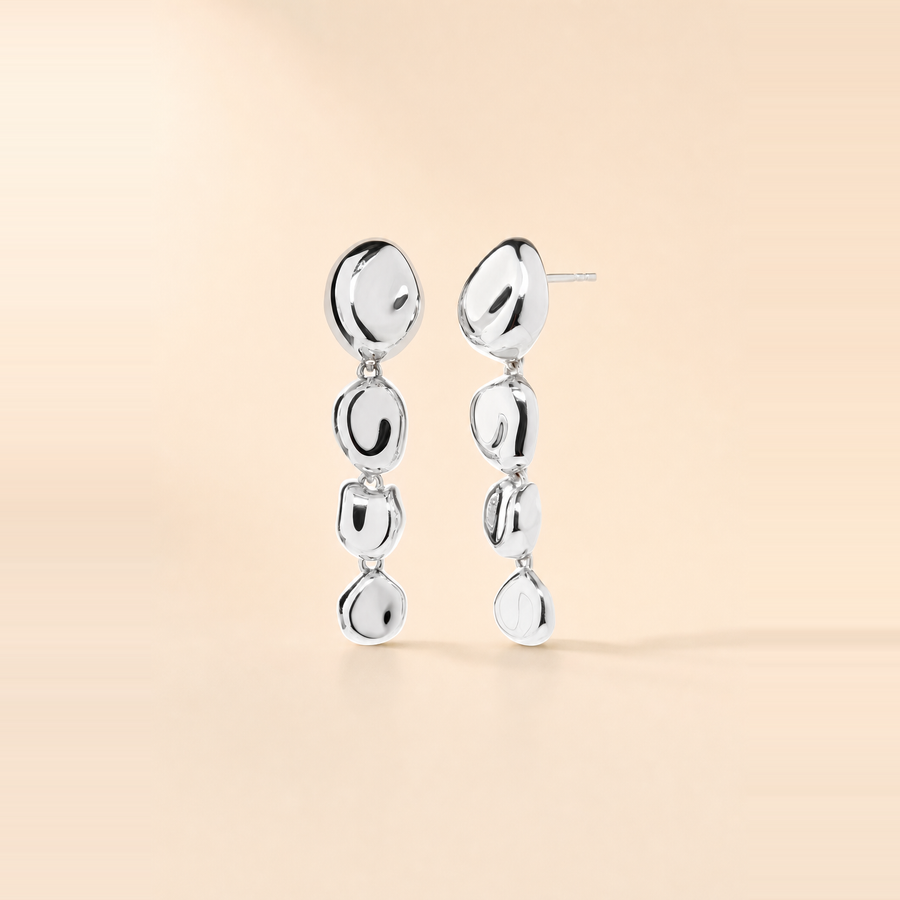 Pebble Drop Earrings &mdash; view 3