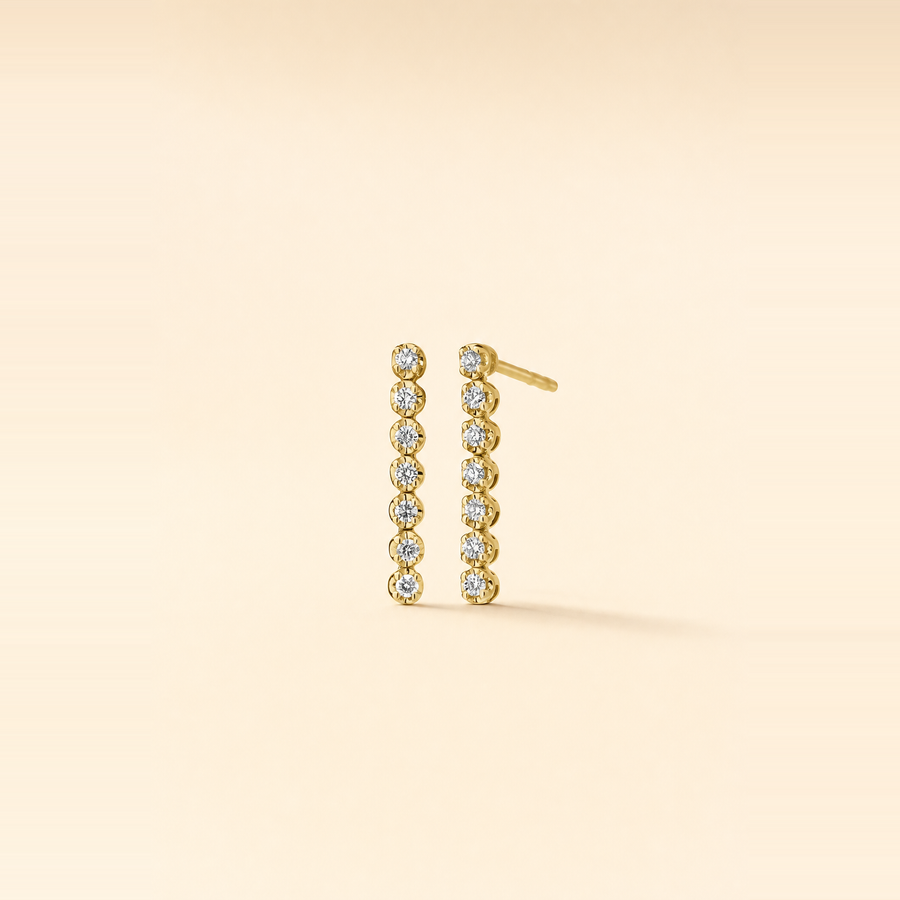 Mini Tennis Drop Earrings &mdash; view 1