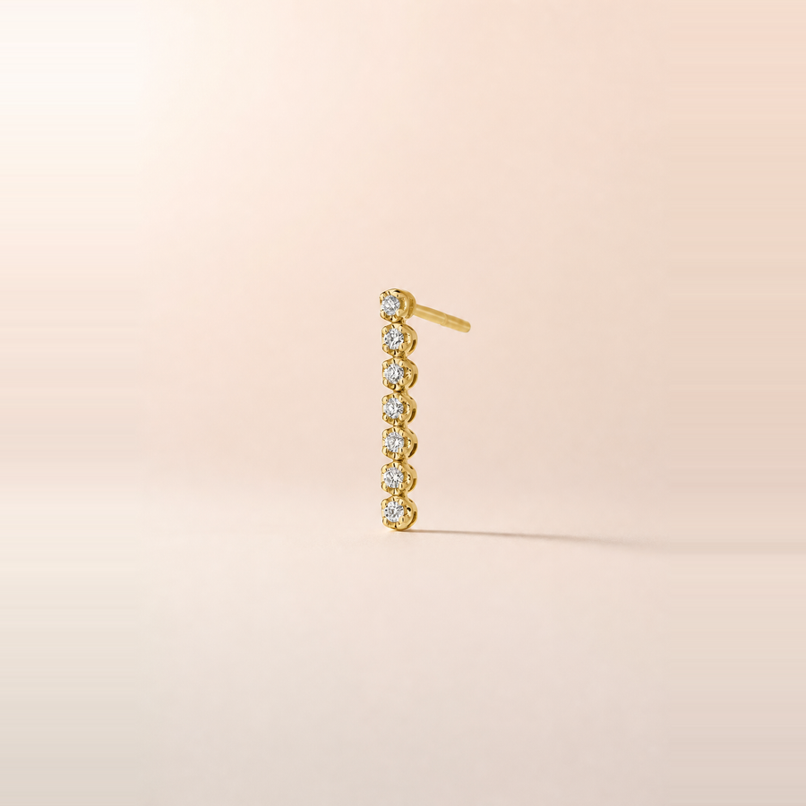 Mini Tennis Drop Earrings &mdash; view 3