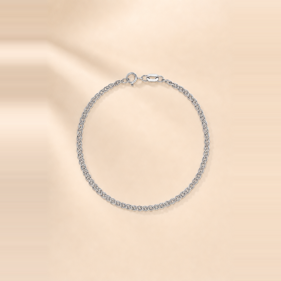 Petite Twin Chain Bracelet &mdash; view 2