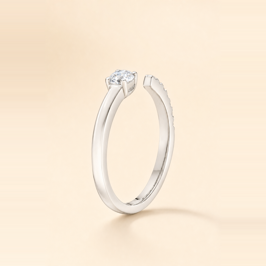 Open Round Diamond Band &mdash; view 6