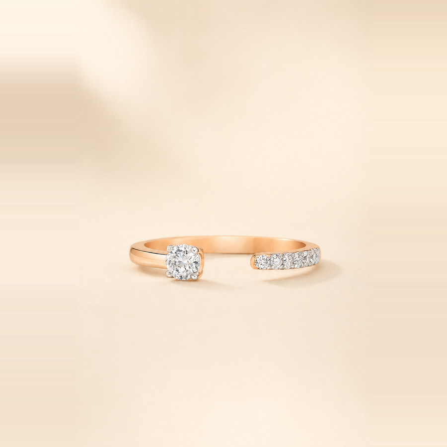 Open Round Diamond Band &mdash; view 7