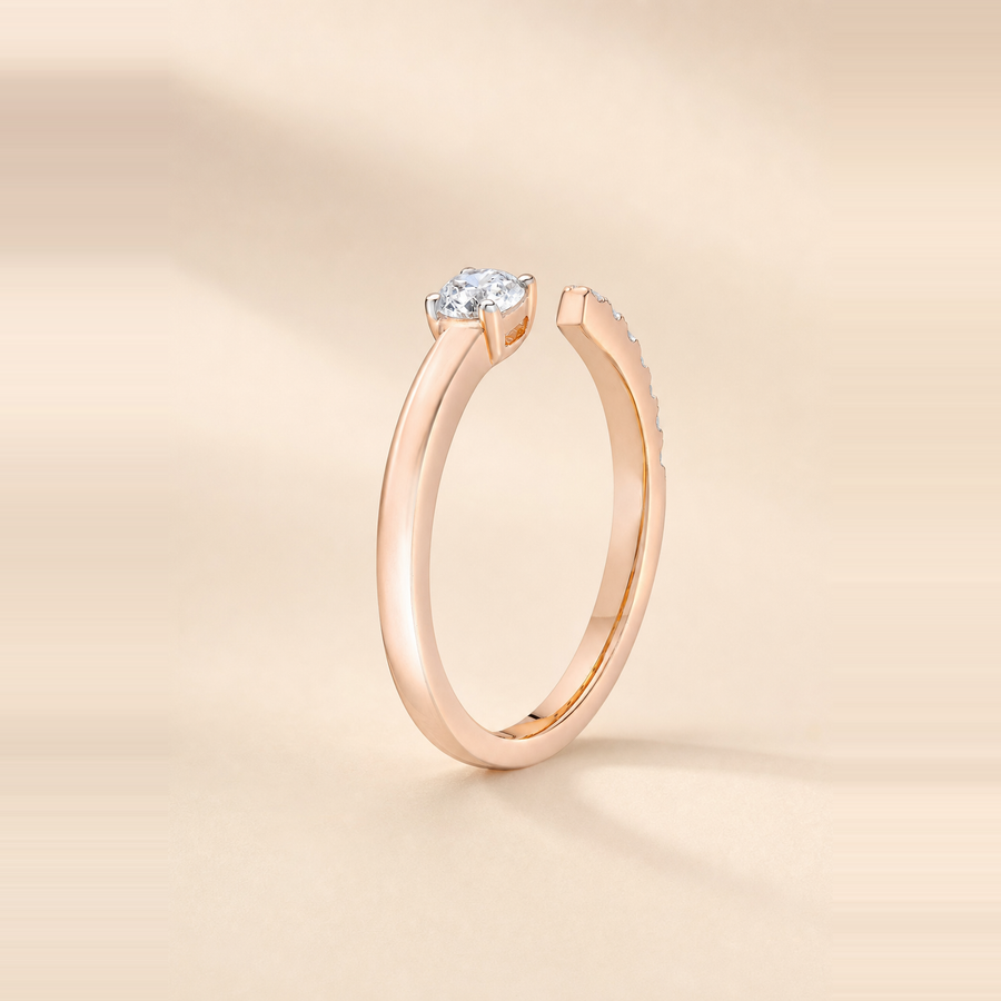 Open Round Diamond Band &mdash; view 8
