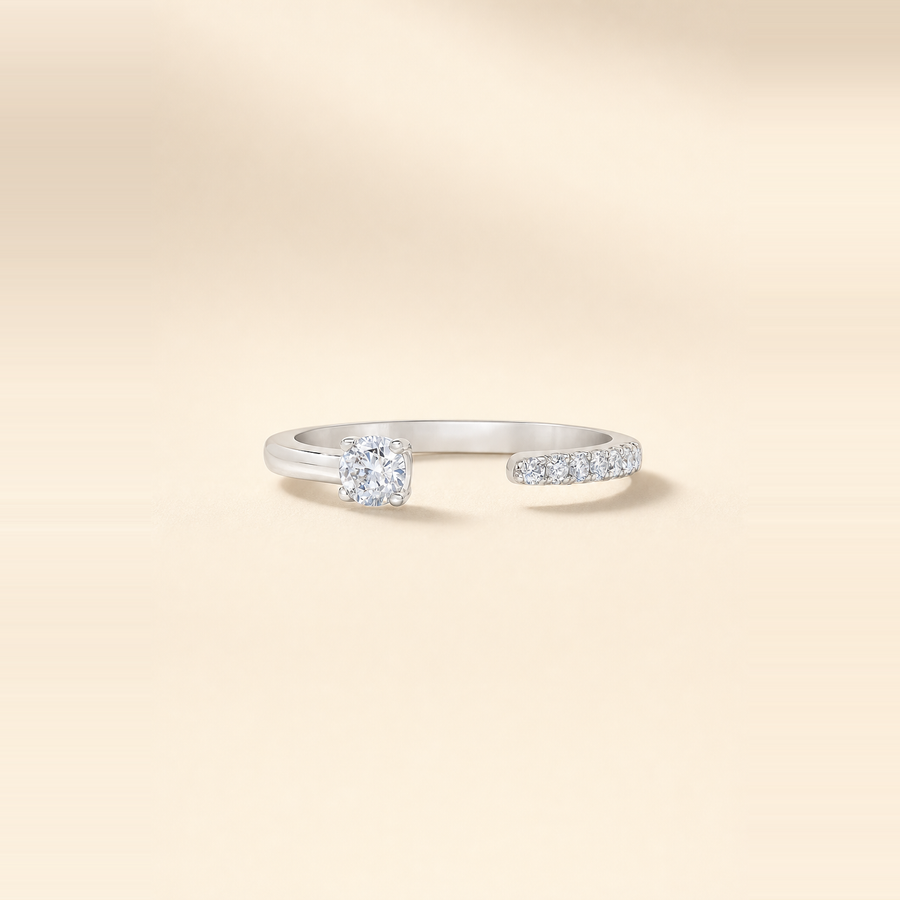 Open Round Diamond Band &mdash; view 9