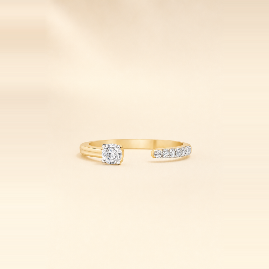 Open Round Diamond Band &mdash; view 1