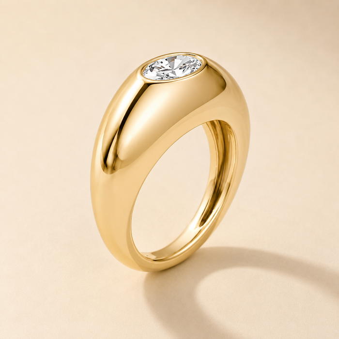 Oval Bubble Ring
