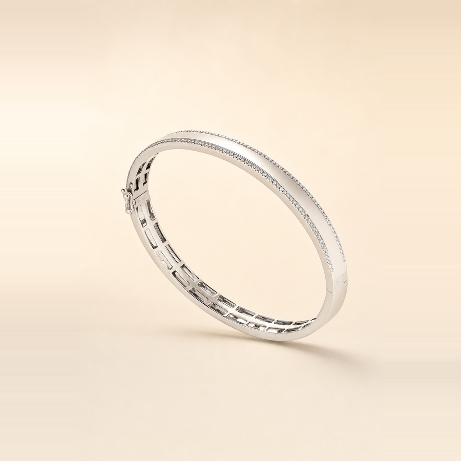 Pavé Border Bangle &mdash; view 4