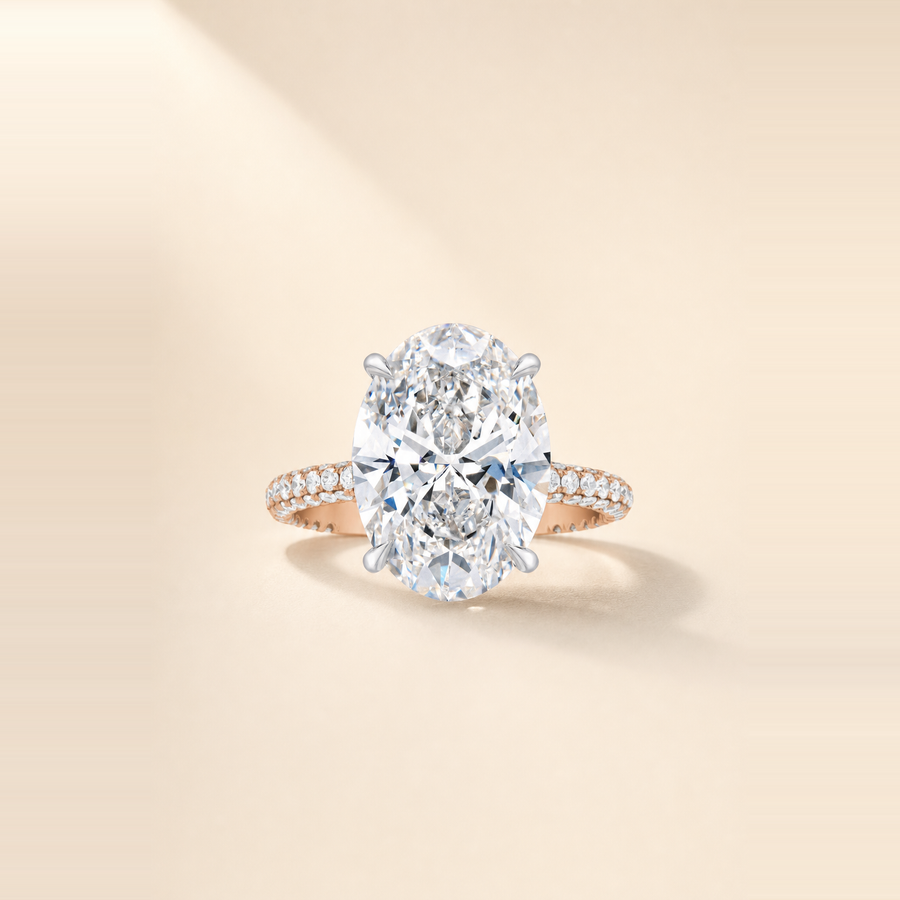 Solitaire Diamond with 360° Pavé Band &mdash; view 9