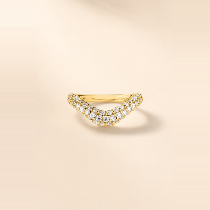 Pavé Nest Wedding Band
