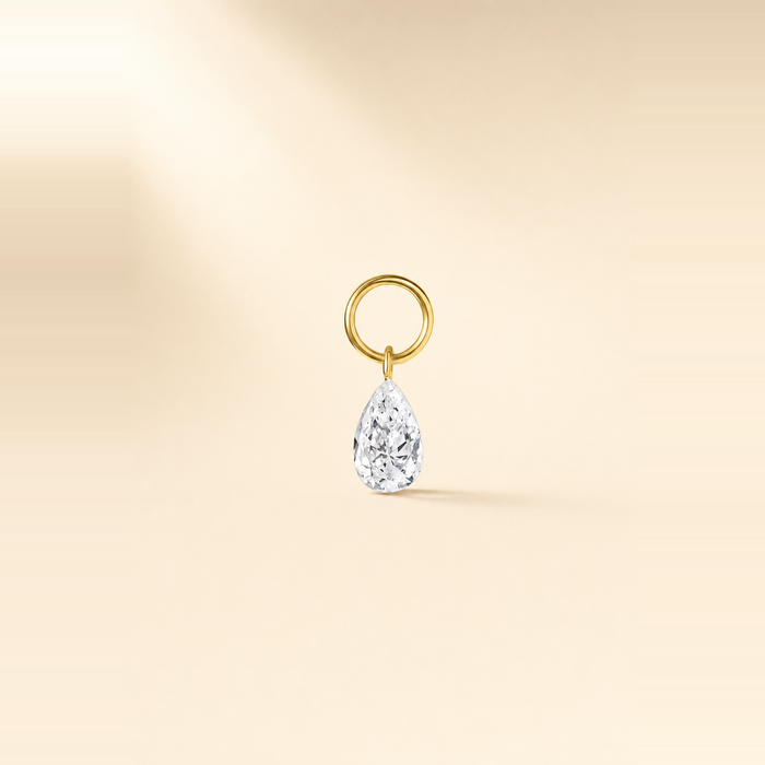 Diamond Huggie Charm [Earrings]