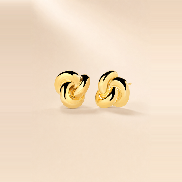 Puffed Knot Earrings